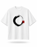 Zen Brush Circle T‑Shirt — Minimal Japanese Enso Design