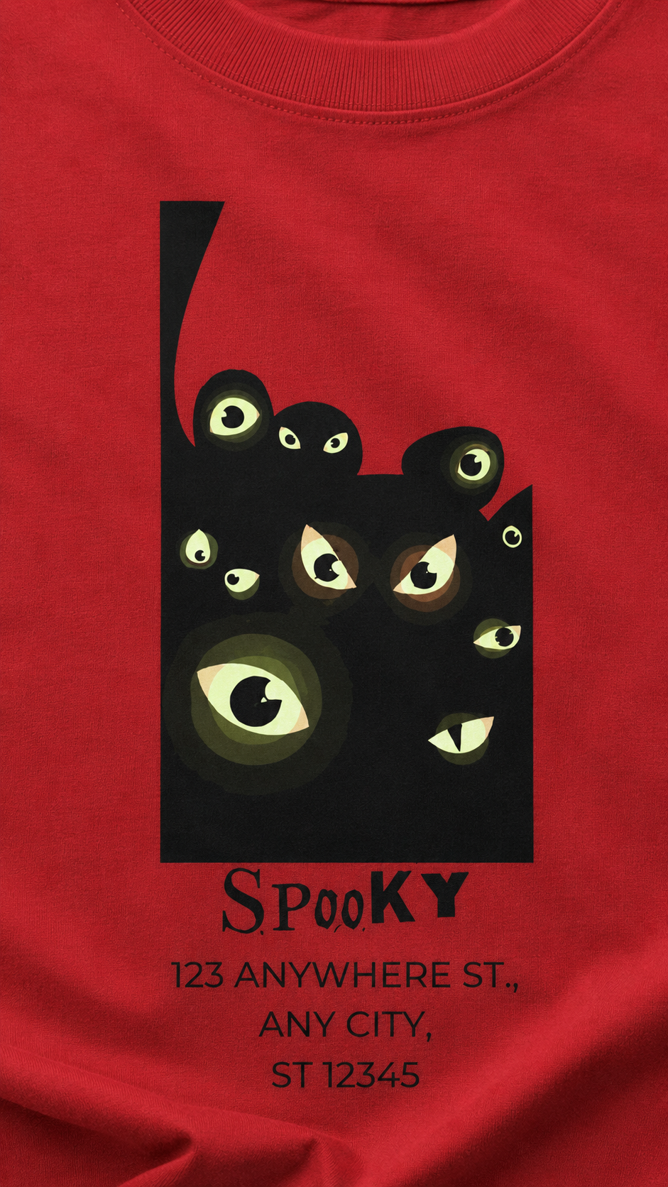 spooky men's tees design