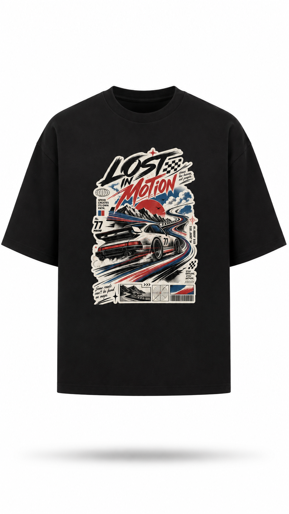 Lost in motion-men's t-shirt