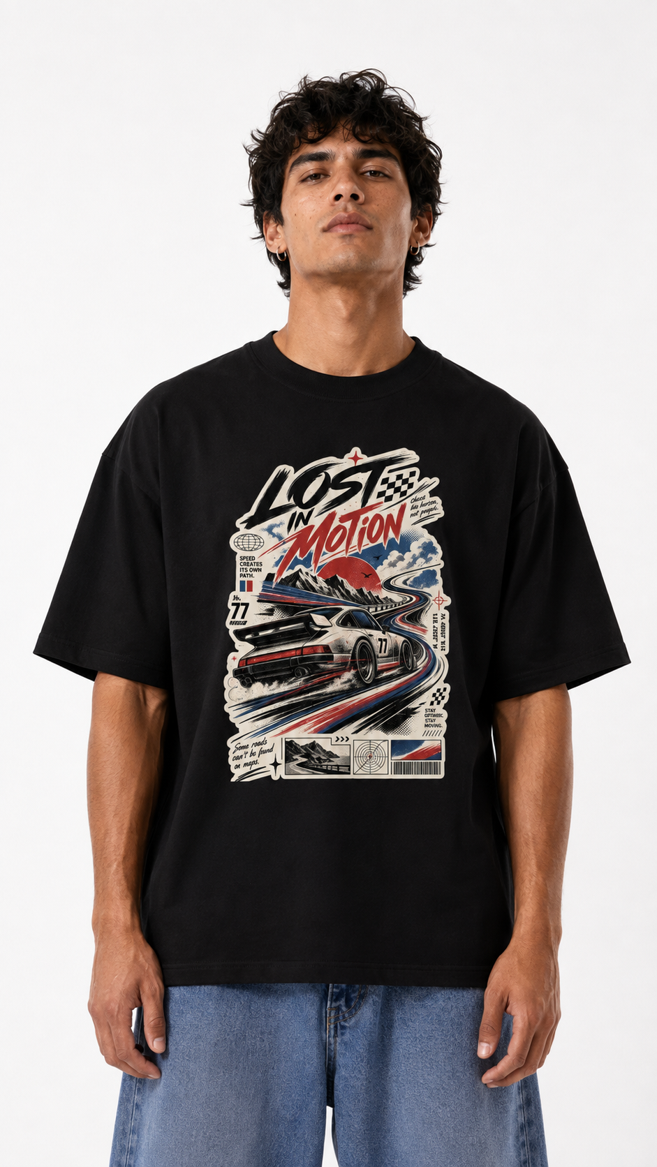Lost in motion-men's t-shirt