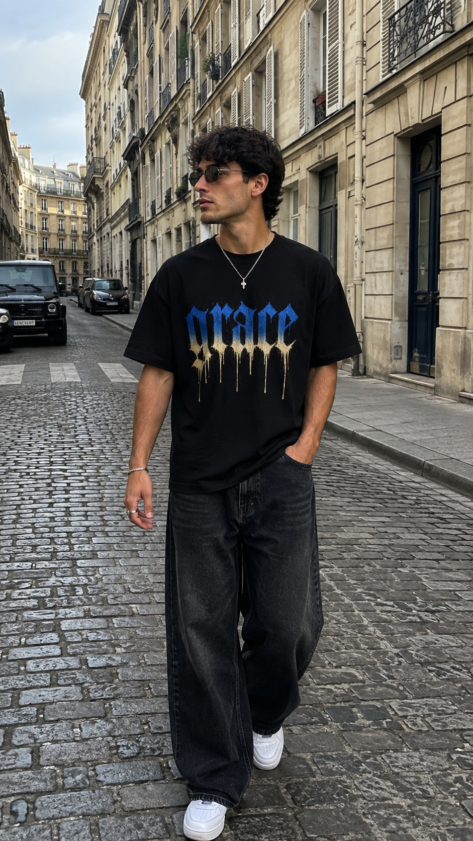 grace (gothic style )Men's Box Tee