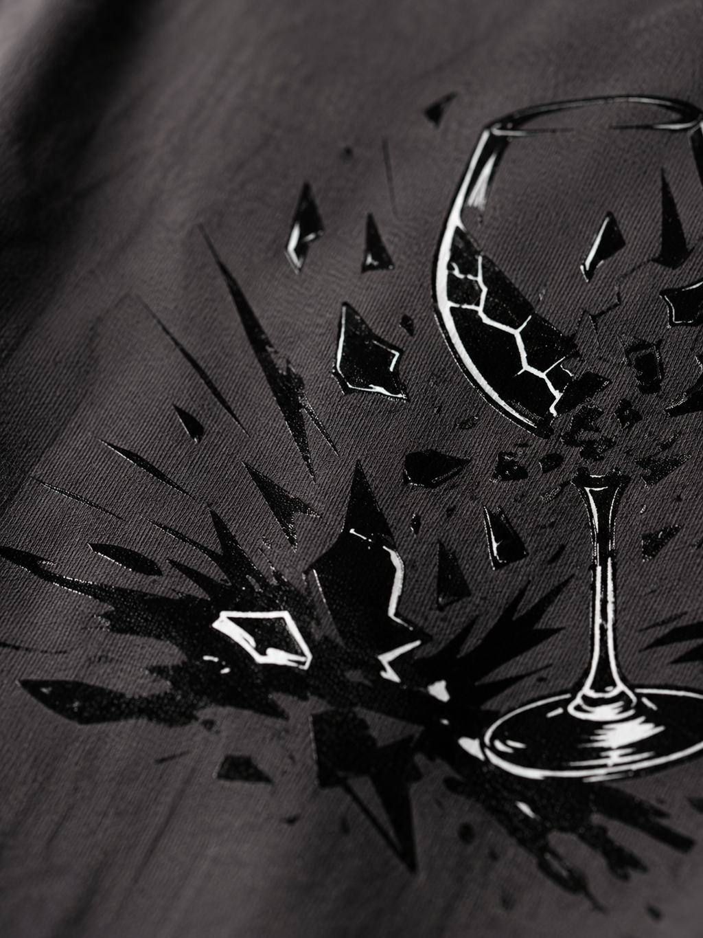 wine glass breaking-Men's Box Tee
