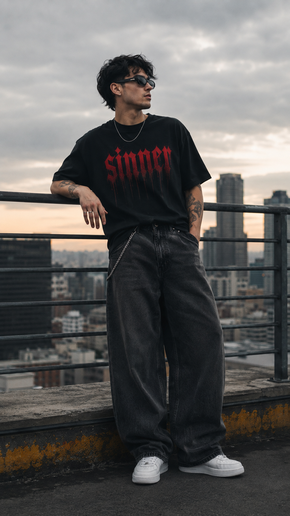 sinner Men's Box Tee