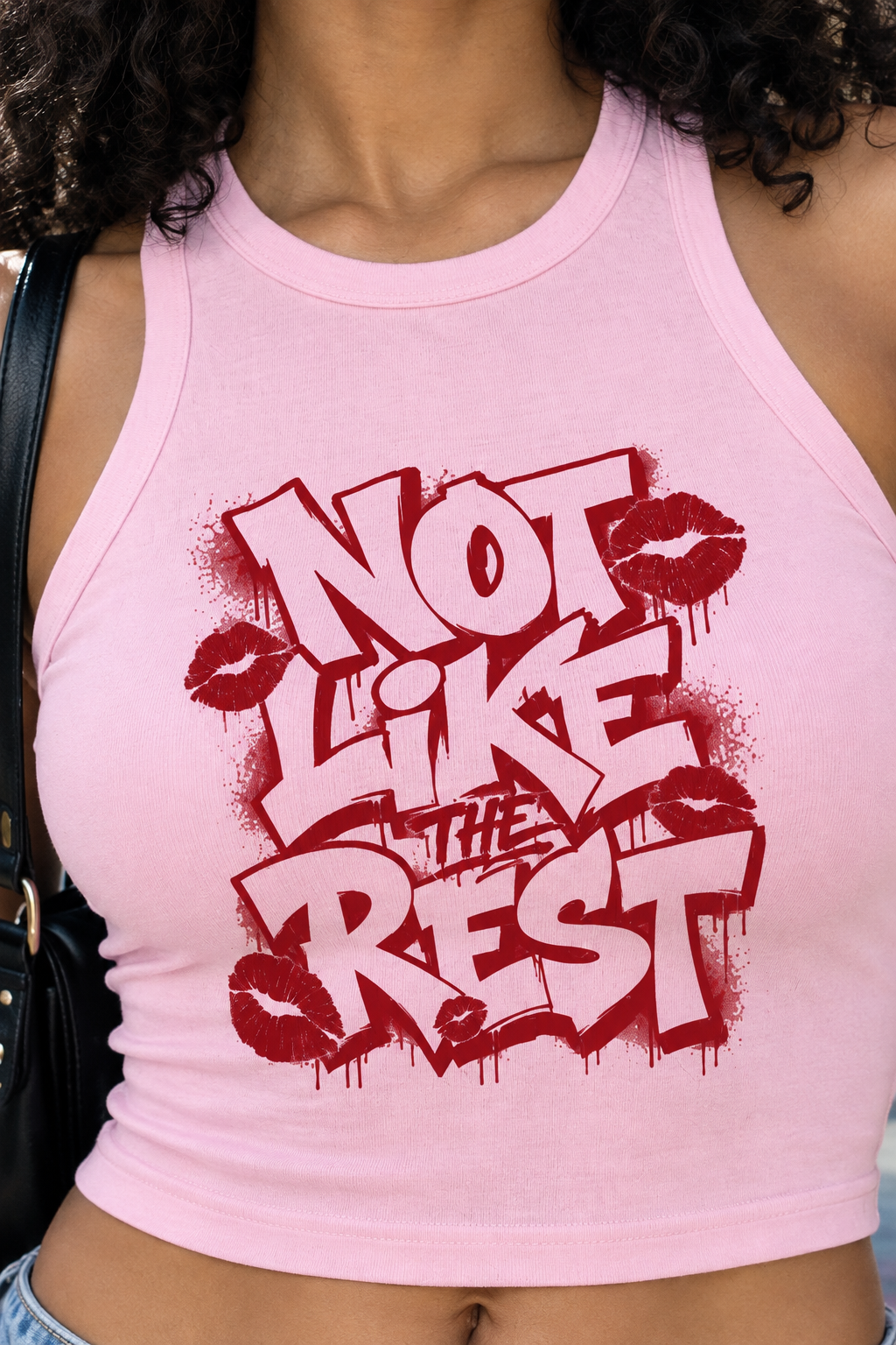 Not like the other Women's Micro Rib Racer Tank Top