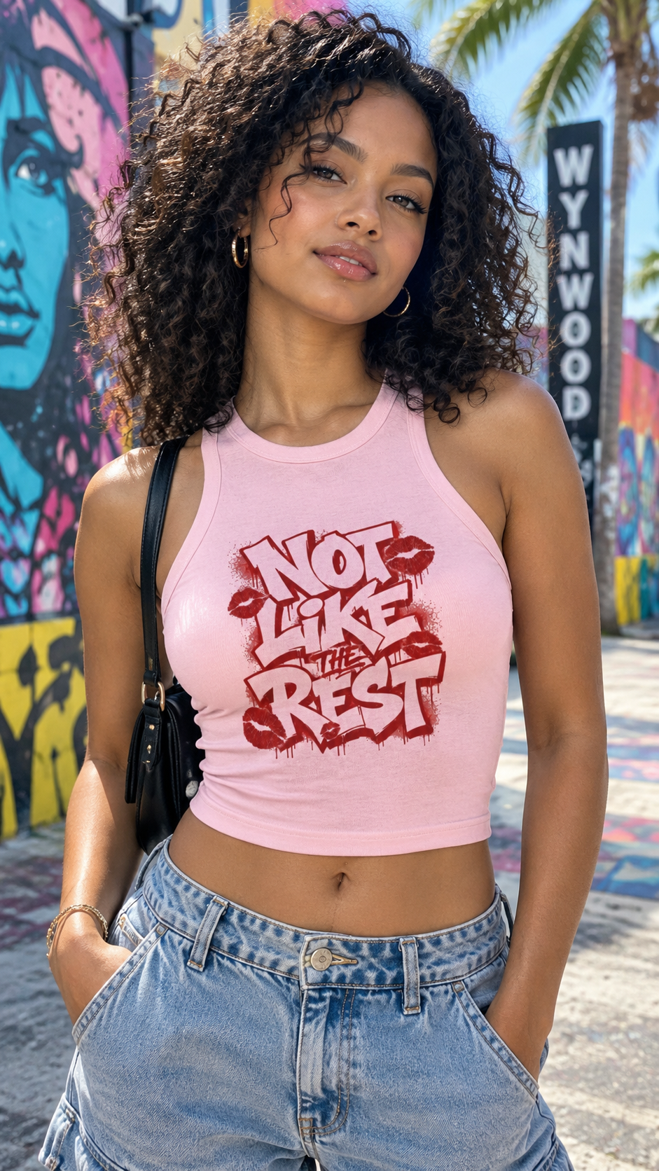 Not like the other Women's Micro Rib Racer Tank Top