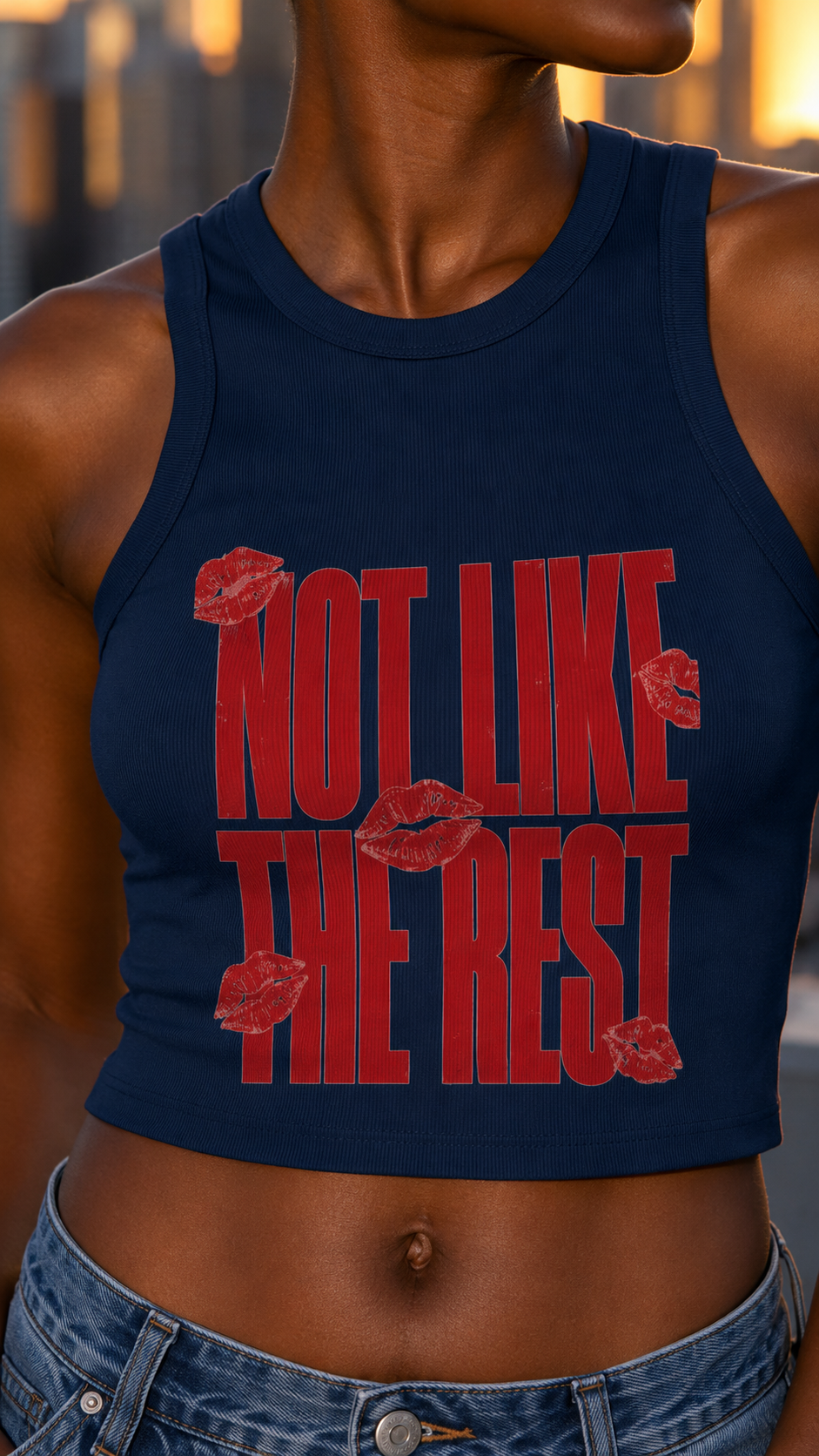 Not like others Women's Micro Rib Racer Tank Top