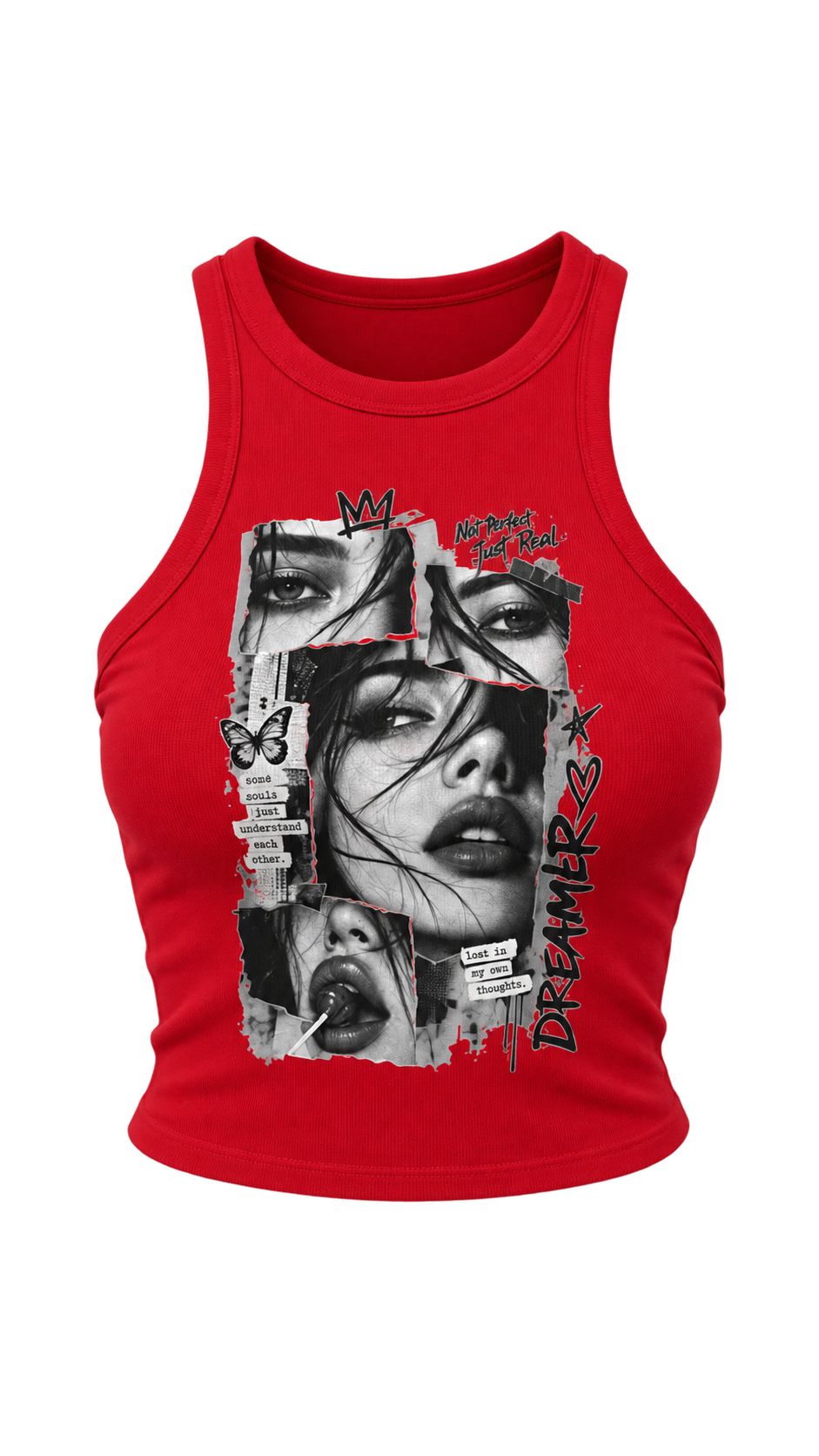 Diva Women's Micro Rib Racer Tank Top