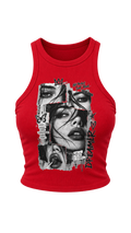 Diva Women's Micro Rib Racer Tank Top