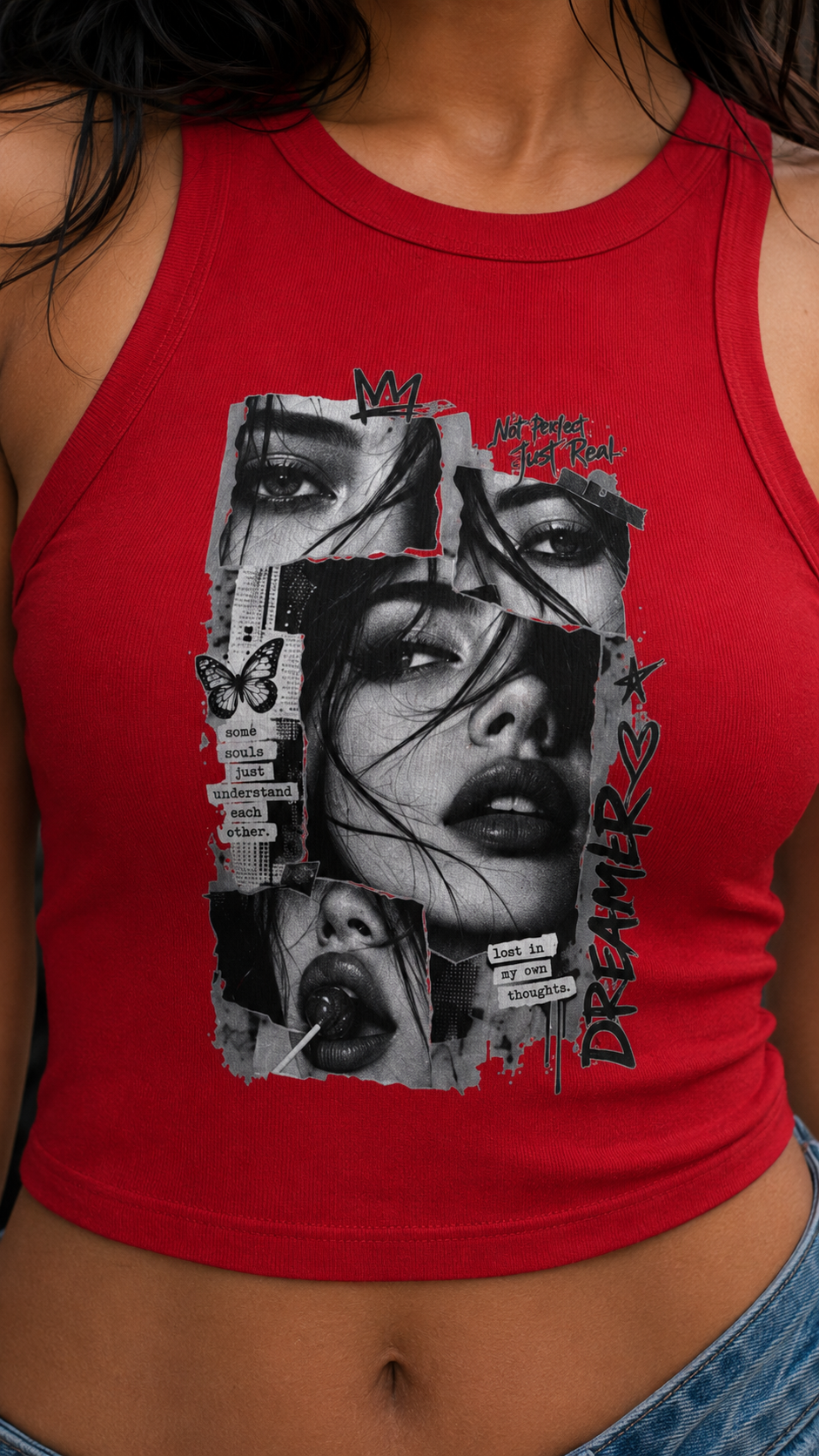 Diva Women's Micro Rib Racer Tank Top