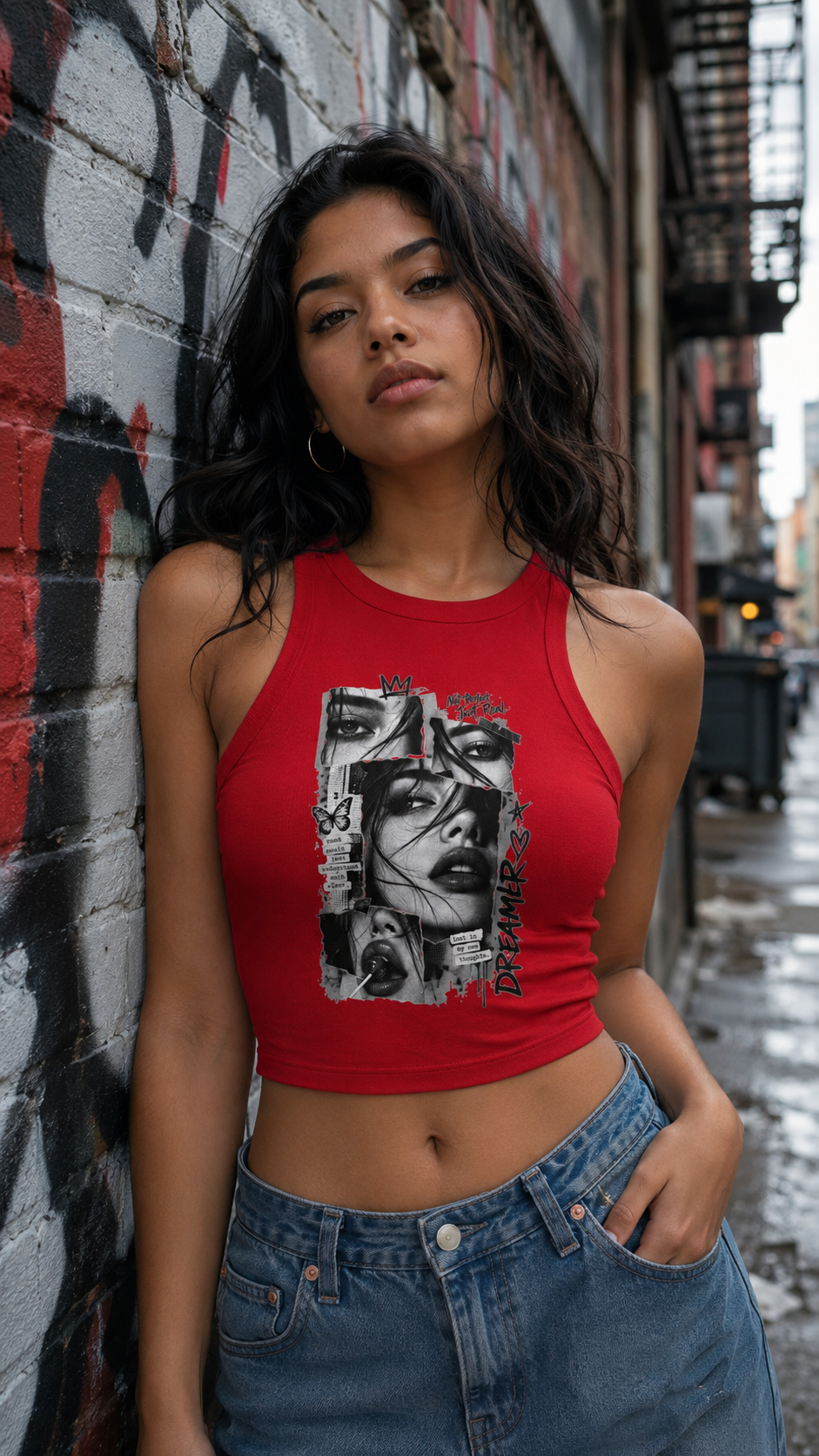 Diva Women's Micro Rib Racer Tank Top