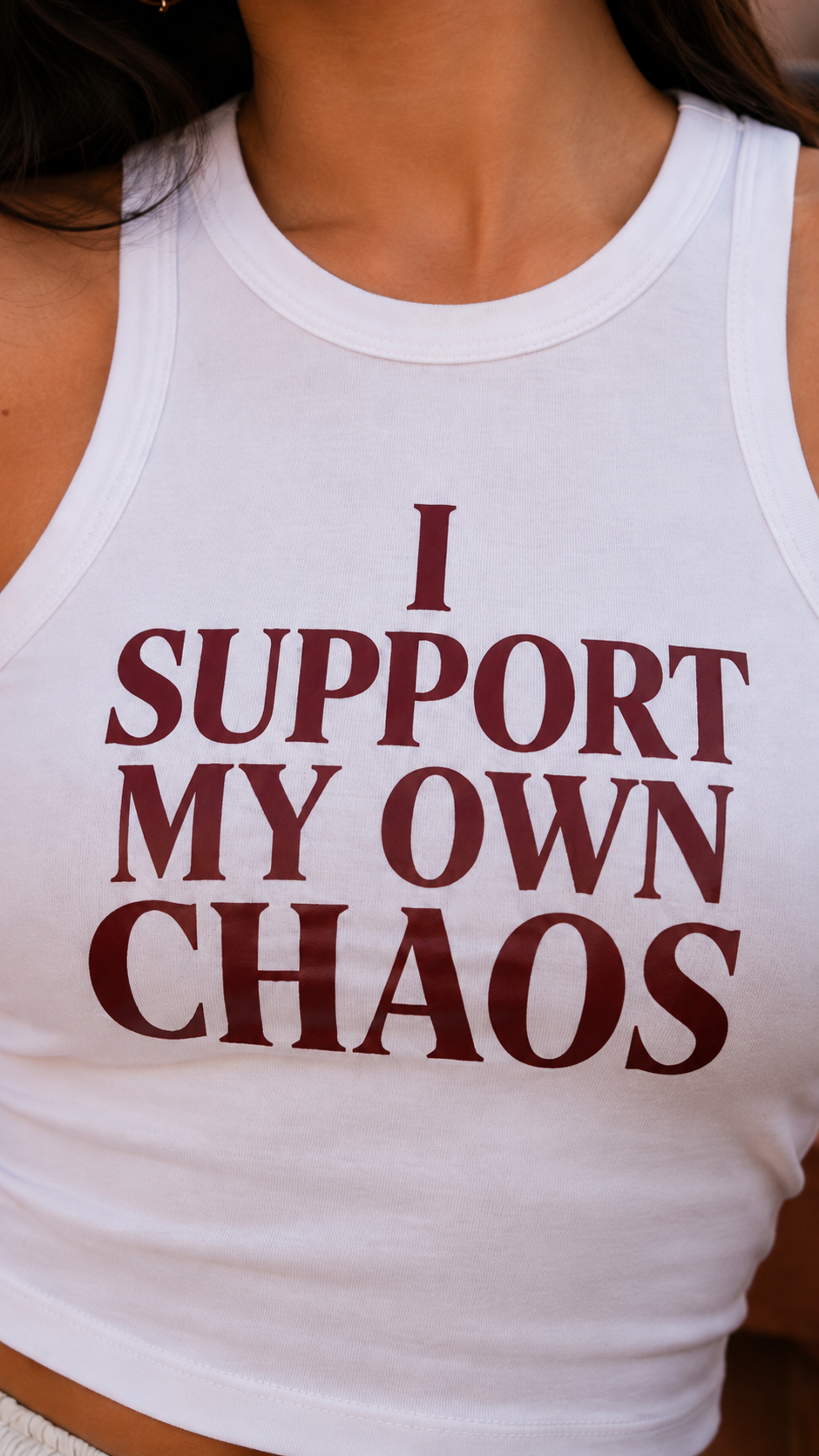 Chaos Women's Micro Rib Racer Tank Top