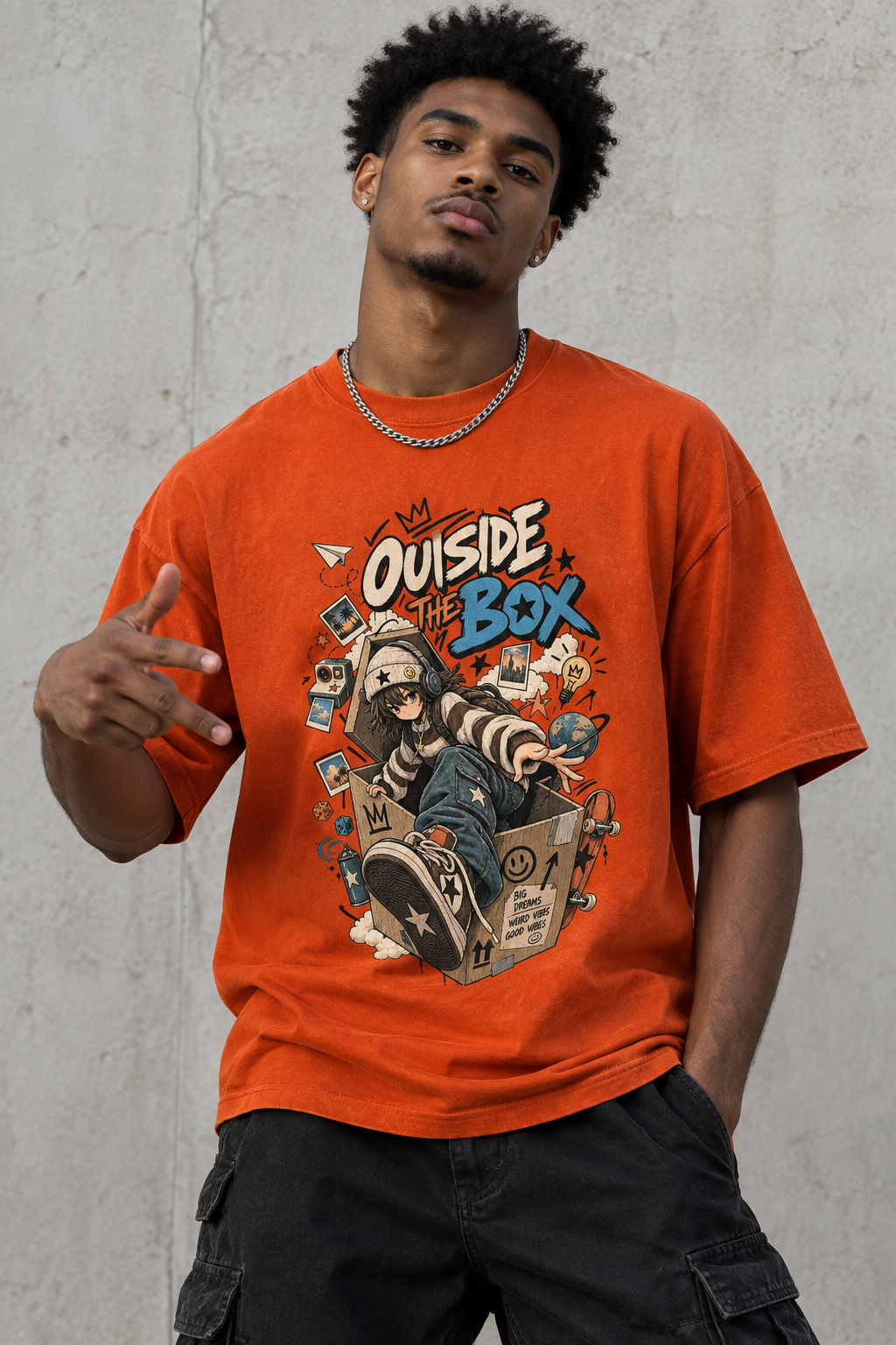 outside the box  Max Heavyweight Garment-Dyed T-Shirt