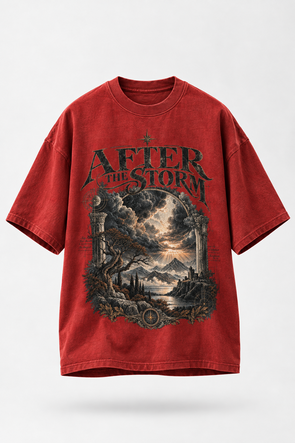 After storm Max Heavyweight Garment-Dyed T-Shirt