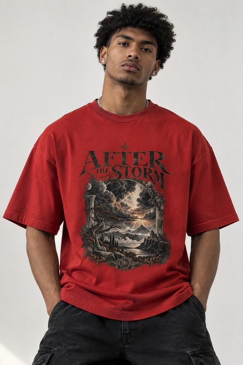 After storm Max Heavyweight Garment-Dyed T-Shirt