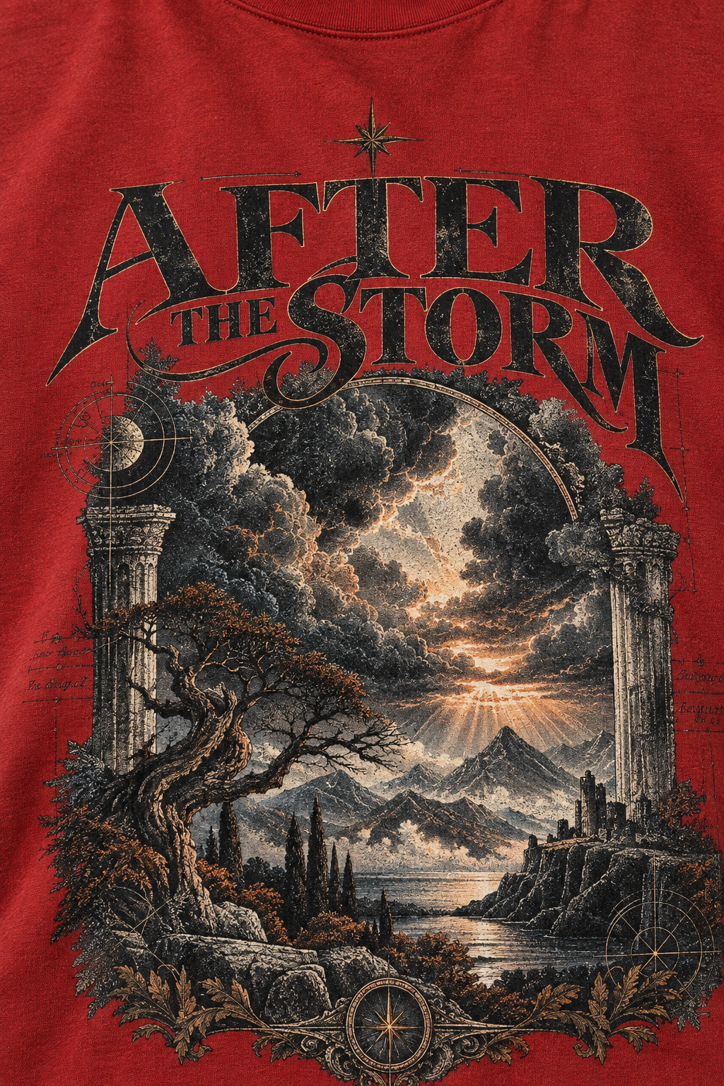 After storm Max Heavyweight Garment-Dyed T-Shirt