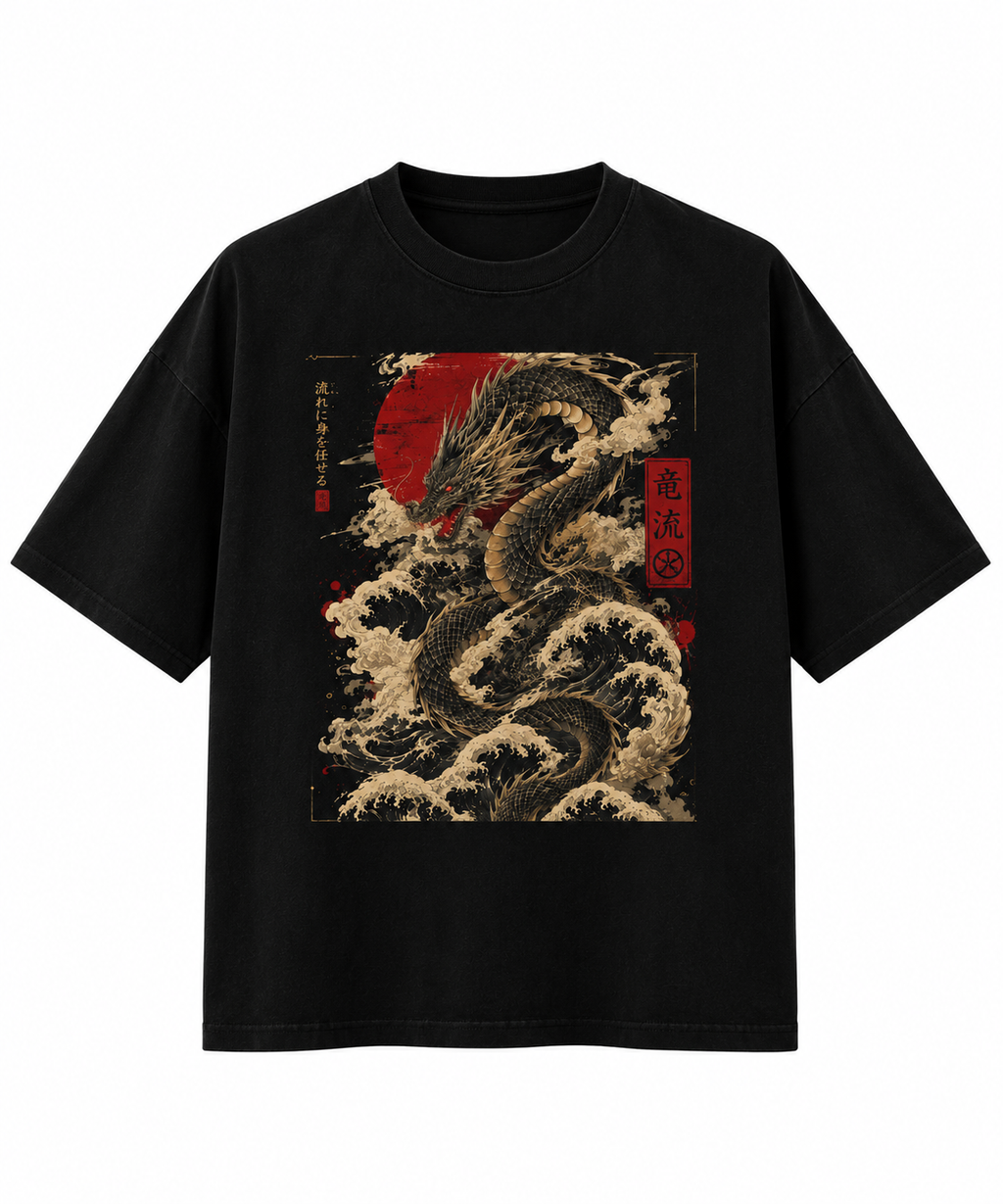 chinese dragon Men's Box Tee