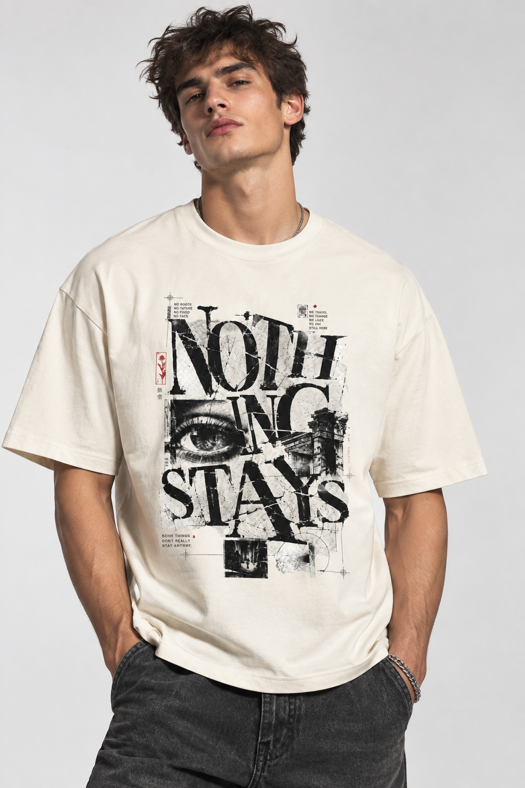 nothing stay's Men's Box Tee