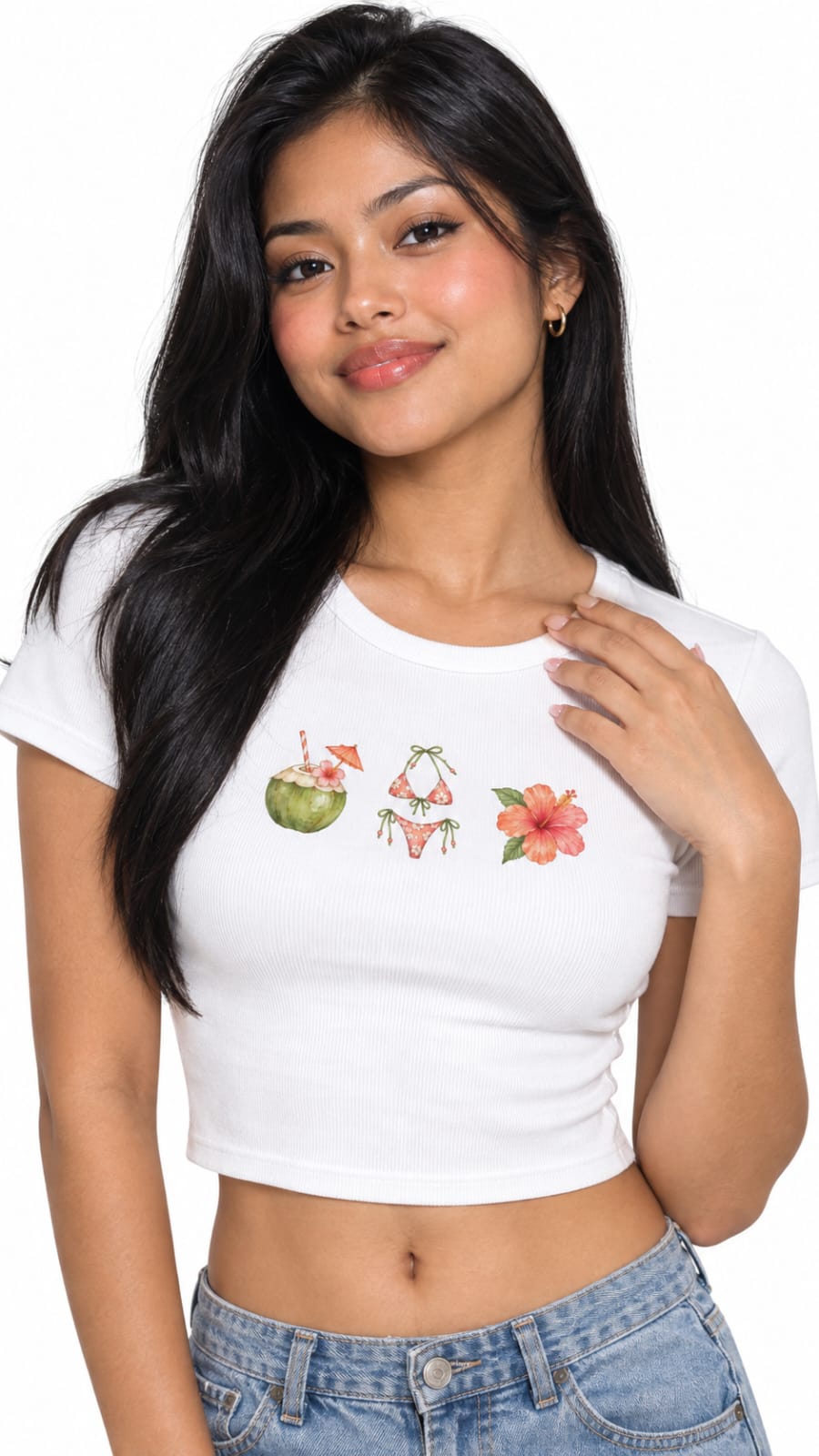 Women's Micro Rib Baby Tee