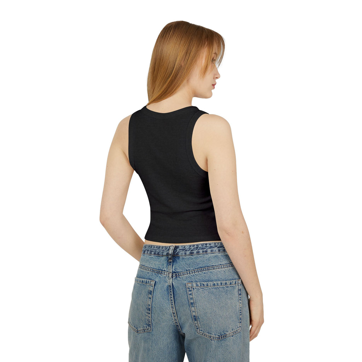 2000's style Women's Micro Rib Racer Tank Top
